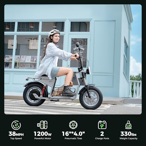 21/38 MPH 1200W Electric Scooter with Seat R479688