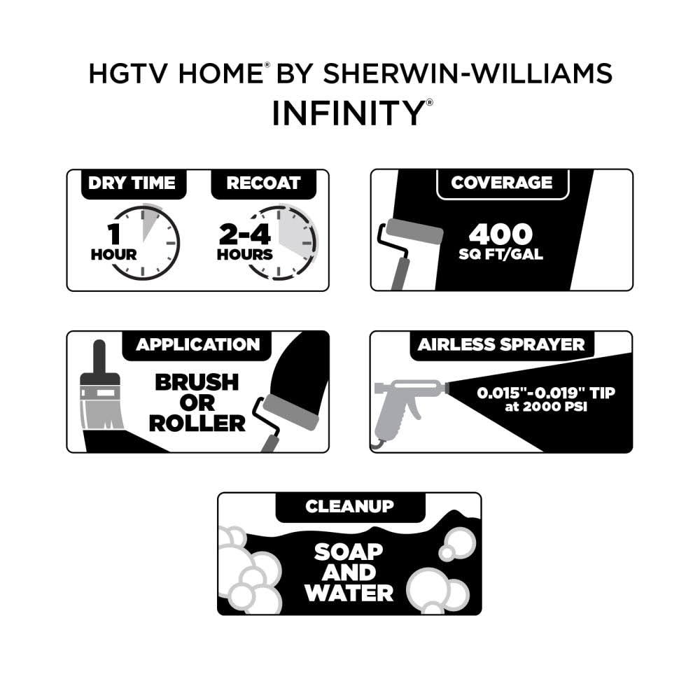 Infinity Satin Pure White Interior Paint (5-Gallon) T396