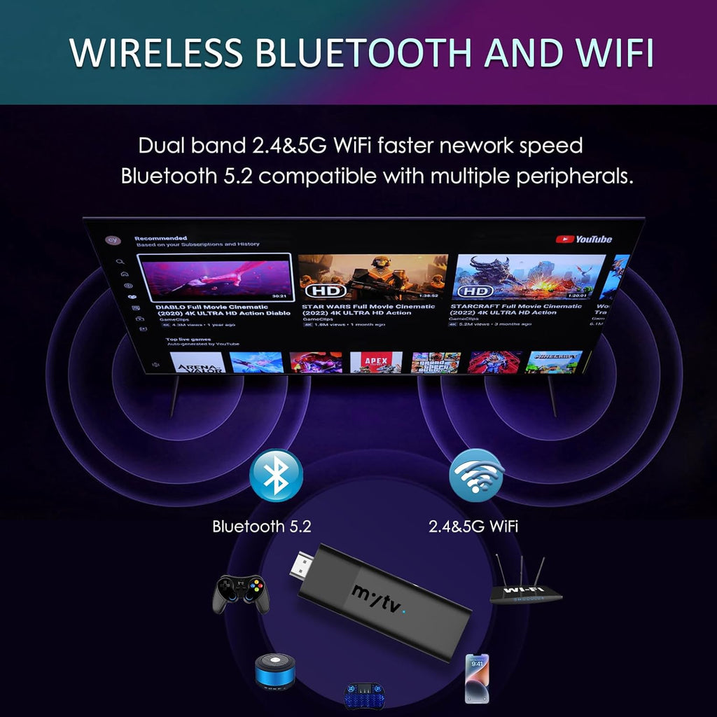 4K Smart TV Stick with BT Voice Remote N90845