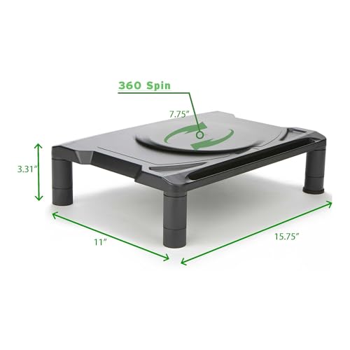 Black Height Adjustable Monitor Stand N377