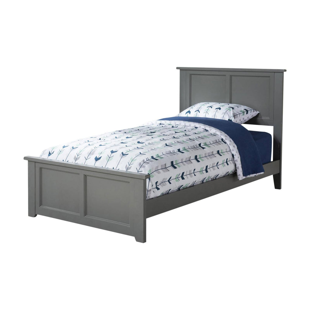 Grey Queen Bed with Foot Board N5822