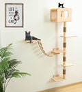 75 Inch Solid Wood Cat Tree Y9394