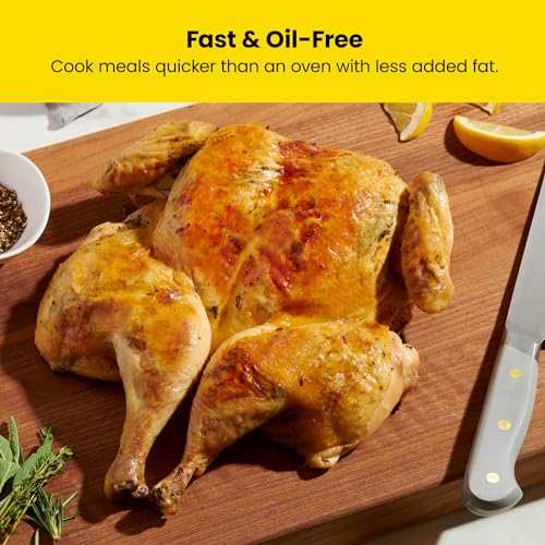 XL 8-Qt Air Fryer, Stainless Steel, Nonstick Q995