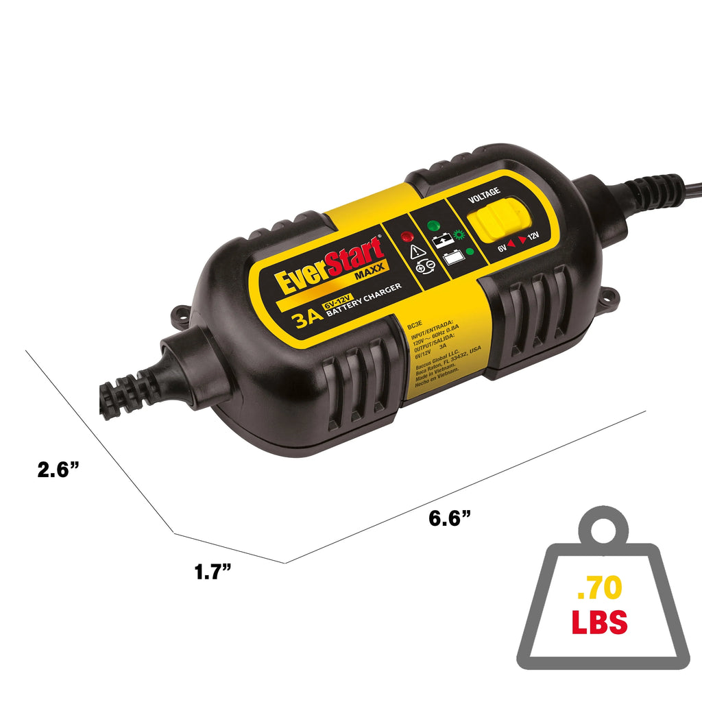 3 Amp 6V/12V Automotive Battery Charger A387