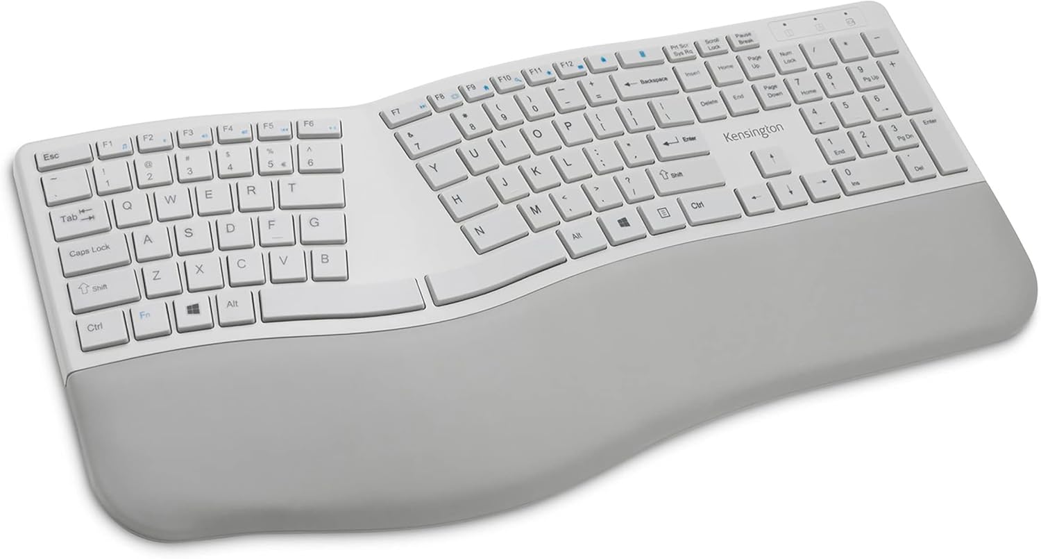 Black Ergonomic Wireless Keyboard Pack of 2 F612