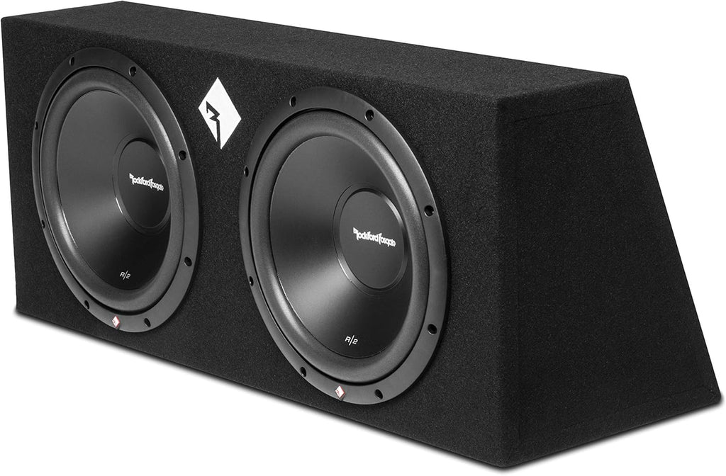 Dual 12" Subwoofers in Sealed Loaded Enclosure 500-Watts RMS Q7222