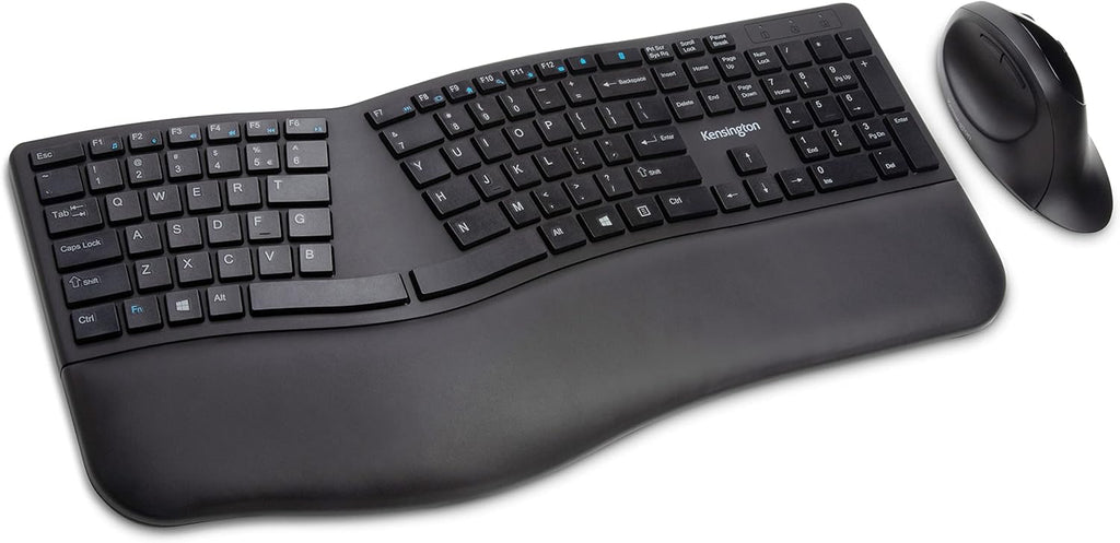 Black Ergonomic Wireless Keyboard Pack of 2 F612