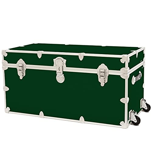 Black Leather Embossed Vinyl Trunk 36"x18"x18" P1803