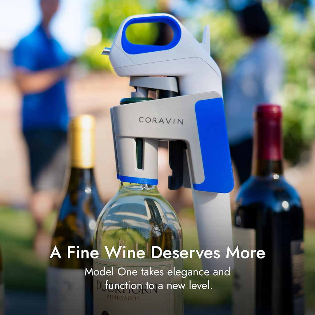 Wine Bottle Opener and Preservation System, Includes 2 Argon Capsules T508898