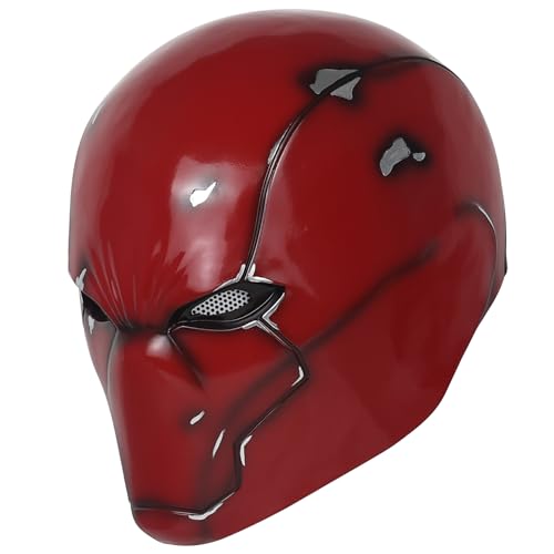 Metallic Effect Red Hood Mask Deluxe Cosplay Prop H564759
