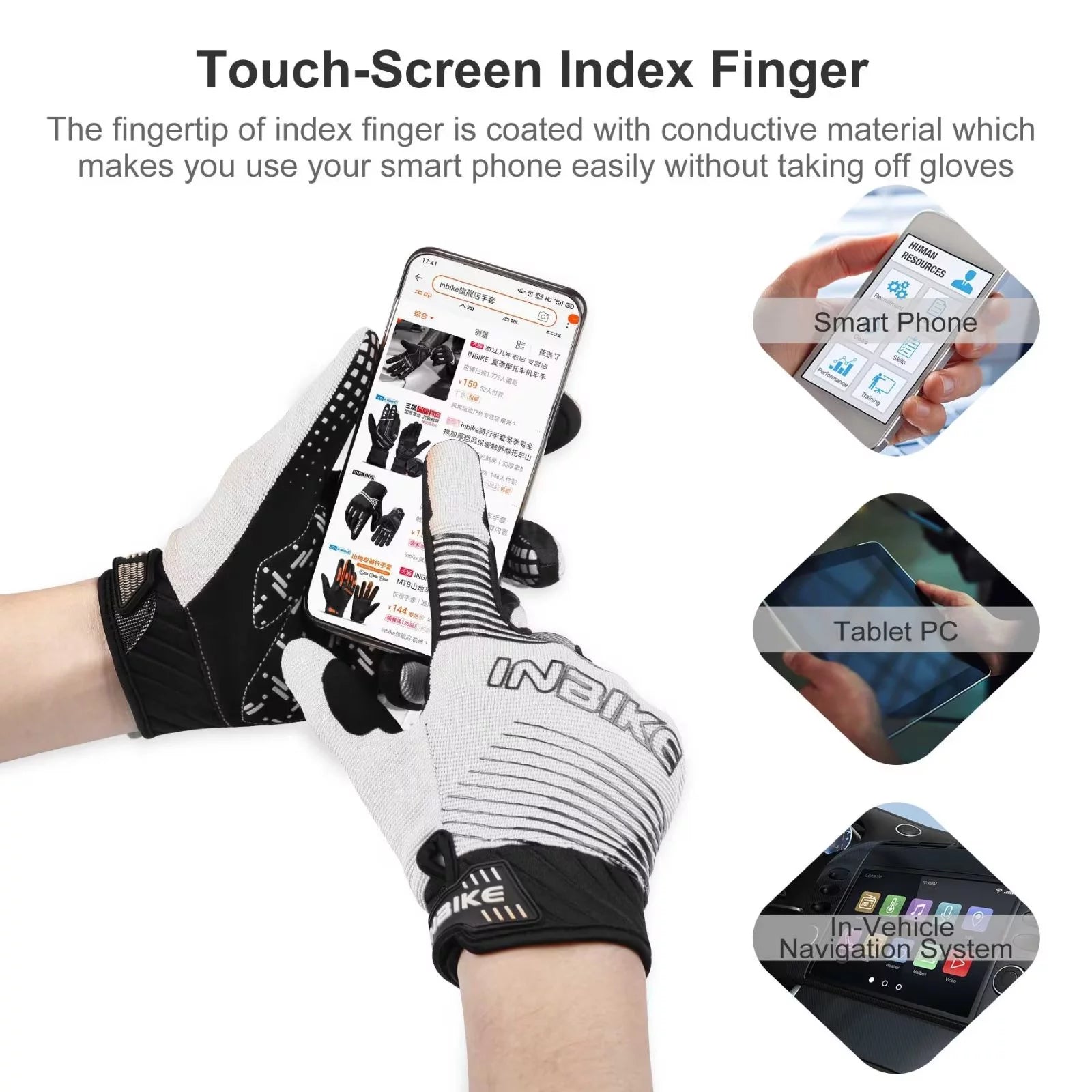 Cycling Gloves with 5MM Non-Slip Palm Pad Z3967
