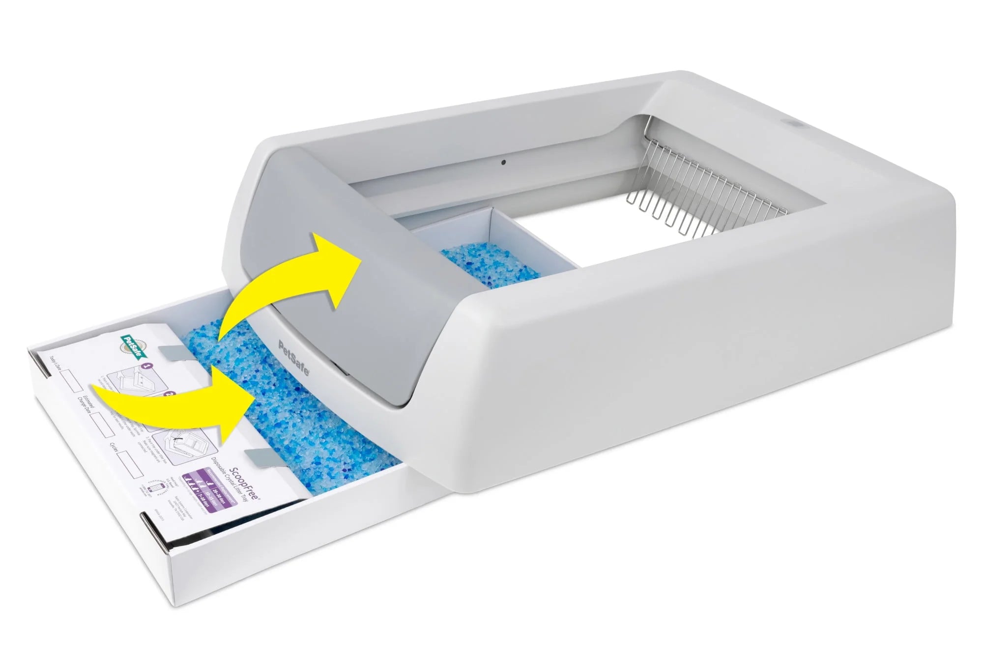 Gray Self-Cleaning Cat Litter Box F9322