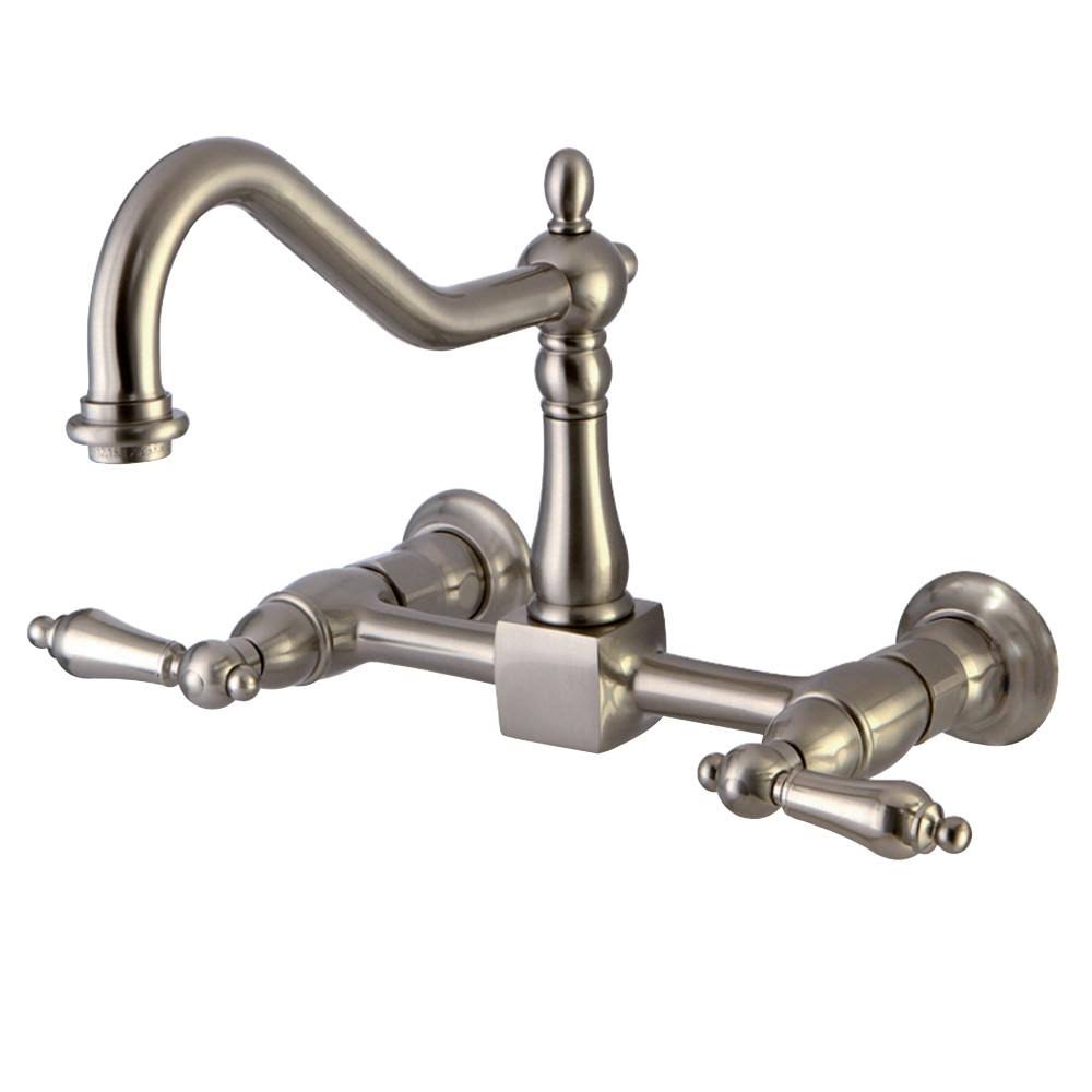 Polished Brass Wall Mount Kitchen Faucet W628