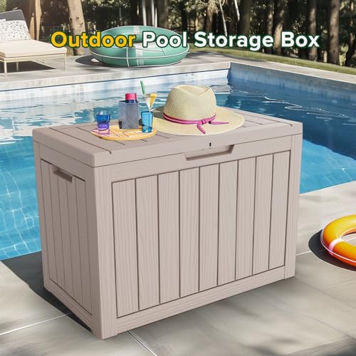 100 Gallon Black Resin Deck Box B500689
