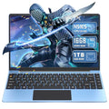 Blue Laptop Computer, Celeron N5105, 16GB RAM, 512G SSD, FHD IPS, Win 11 Pro, Convertible 180° U915156