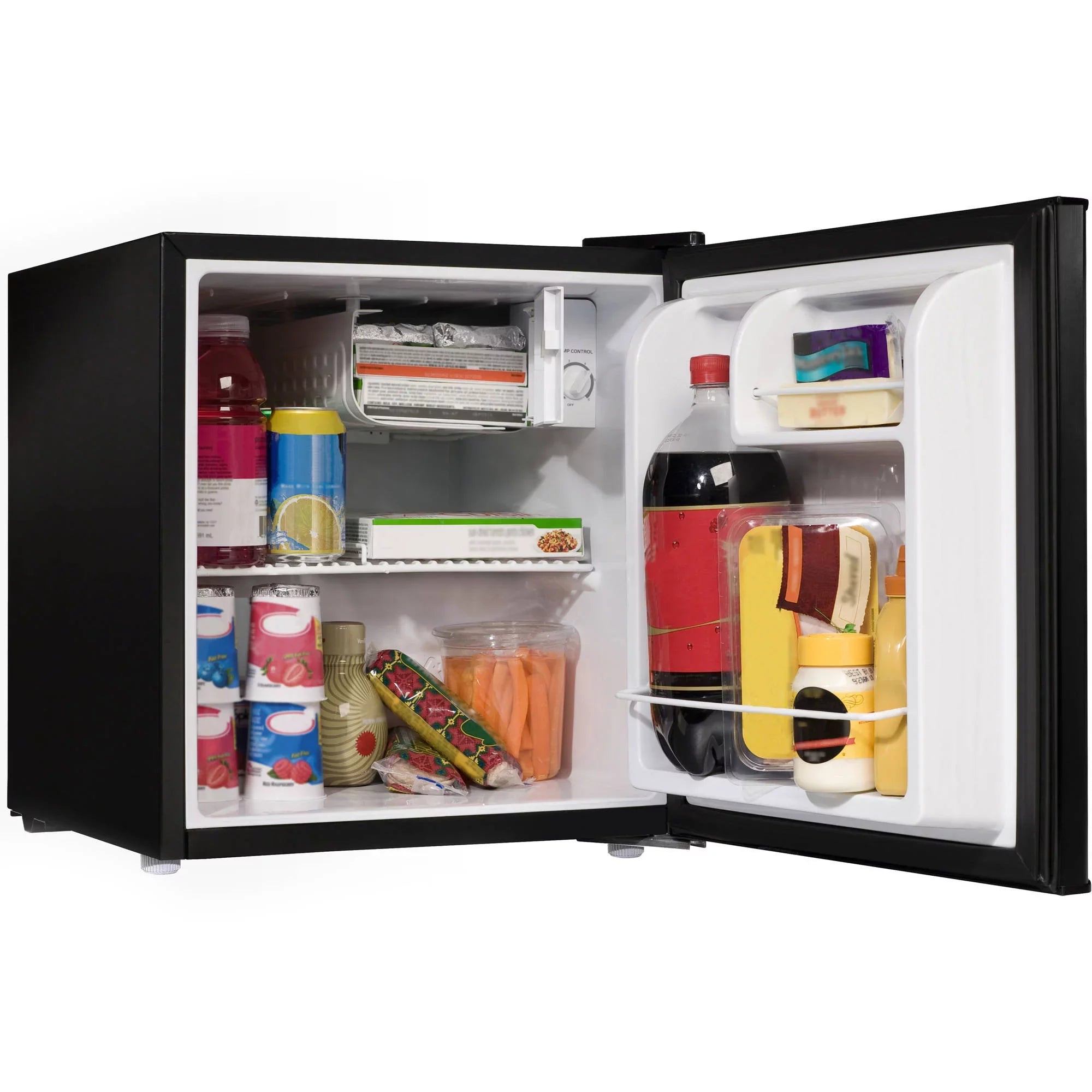 Black 1.7 Cu Ft Single Door Mini Fridge D698673
