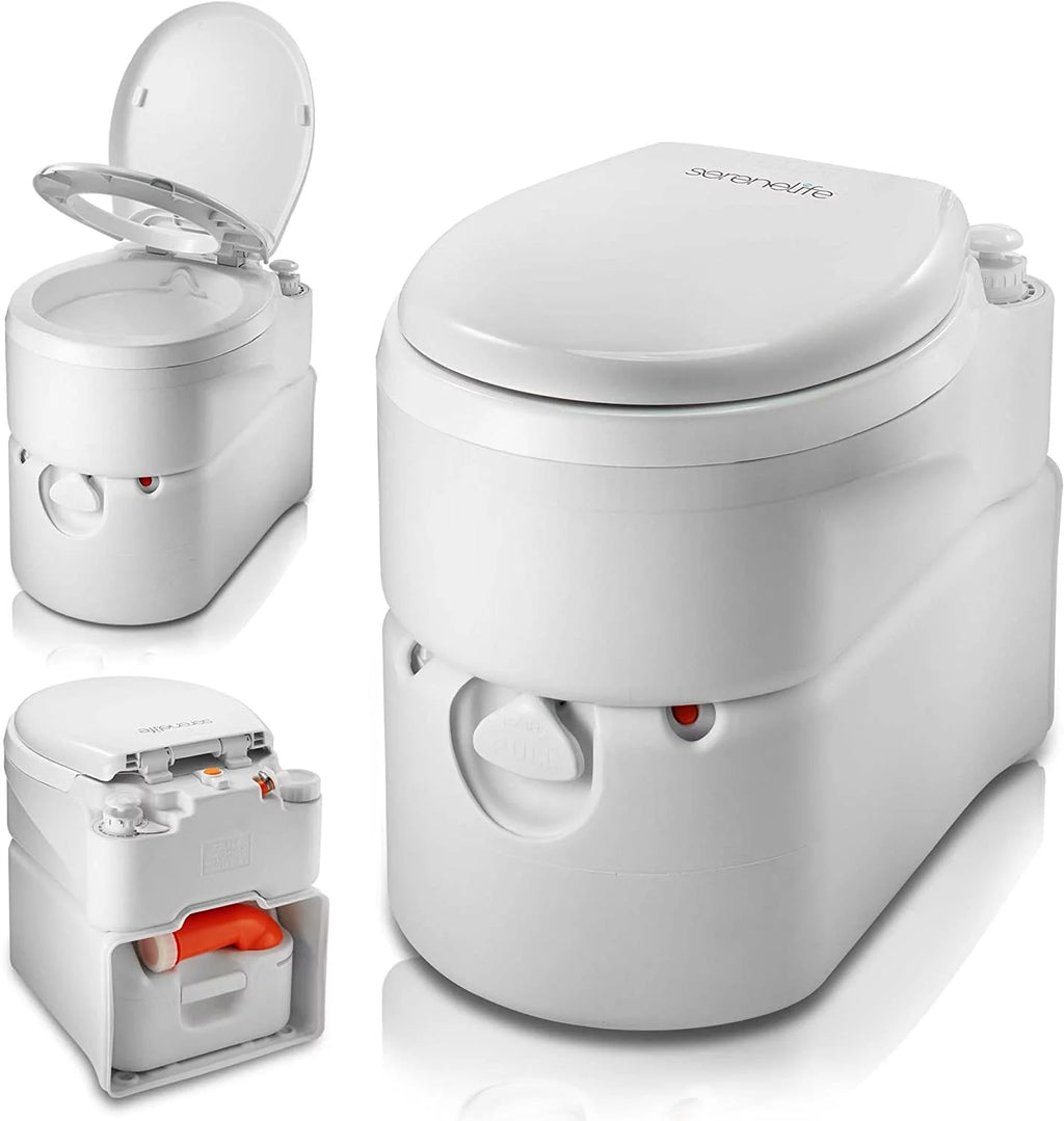 Outdoor Portable Cassette Toilet with Detachable Waste Holding Tank B586090