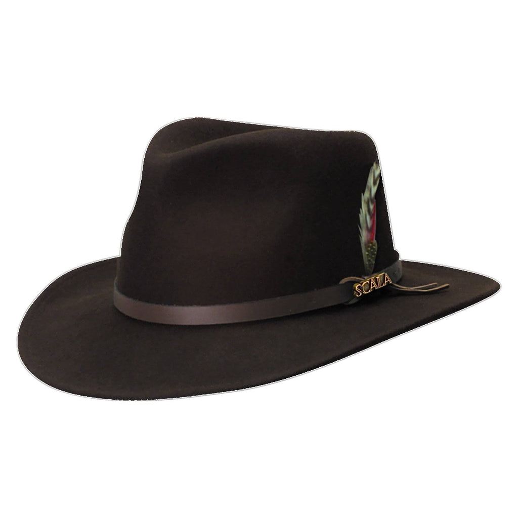 Crushable Felt Outback Hat Q12209