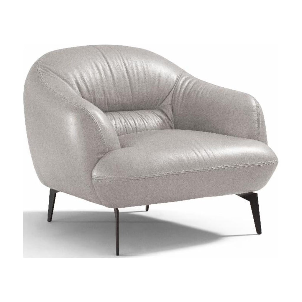 Pearl Gray Leather Accent Chair B623