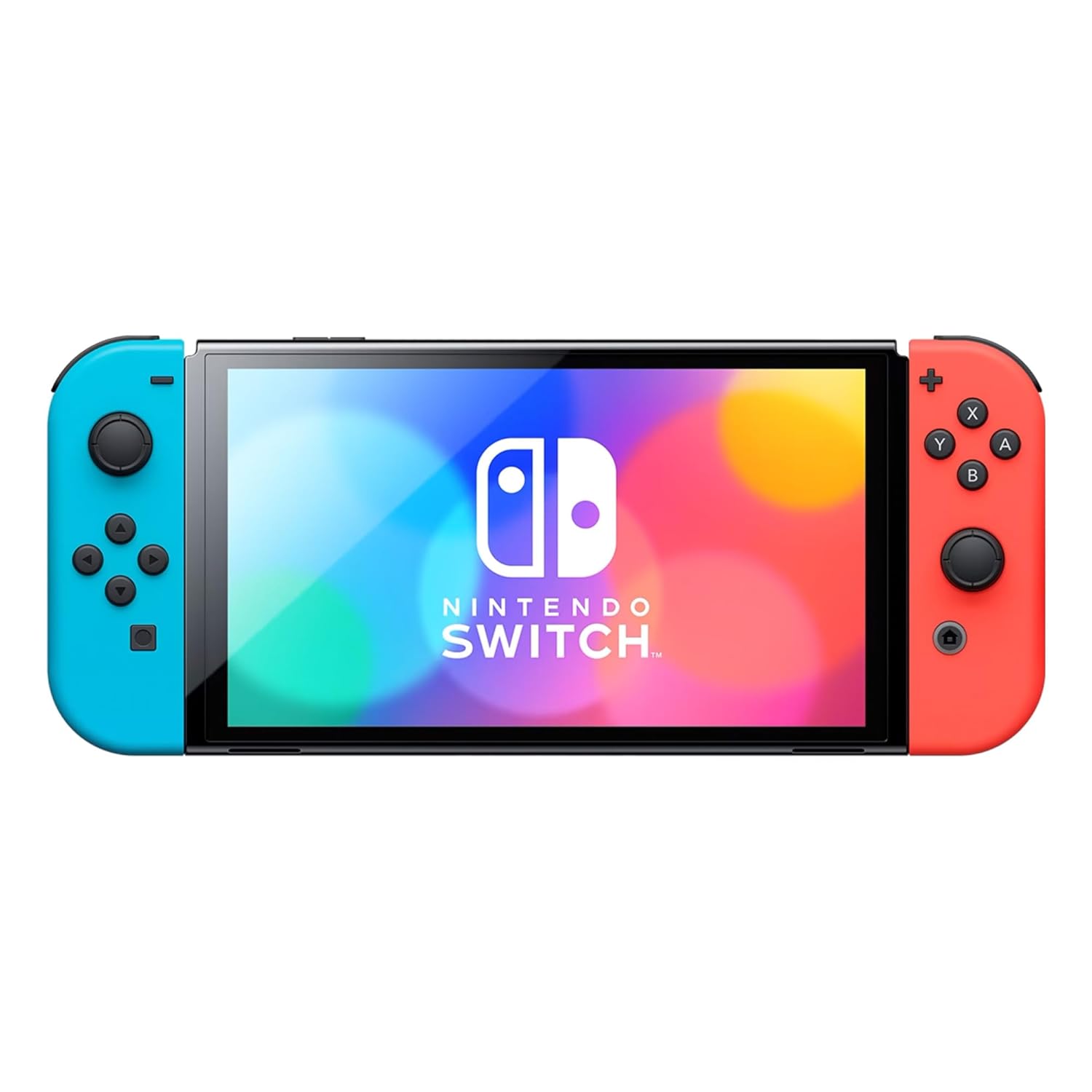 Nintendo Switch OLED Model (Neon Red/Blue) with Extra Joy-Con (Red/Blue), Dock, Joy-Con Grips and Straps, Portable Case and Earphones Z694245