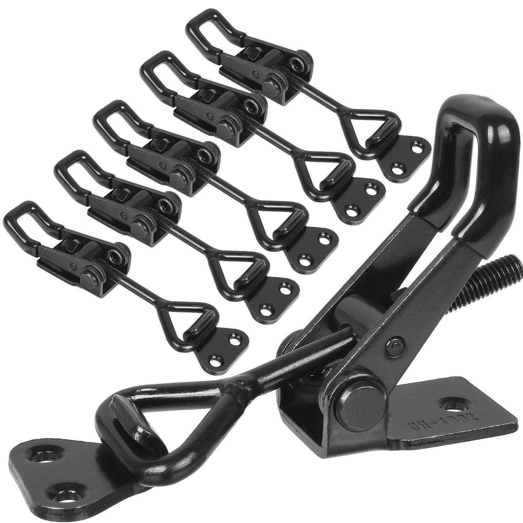 Black Toggle Latch Clamp 6Pcs Heavy Duty Adjustable Toggle Clamp I816711