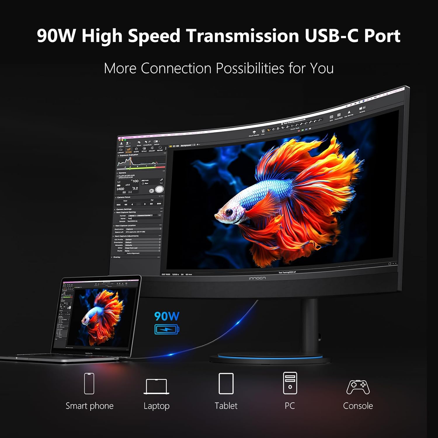 34" Curved Ultrawide Gaming Monitor 3440 x 1440p 165Hz Black P34512