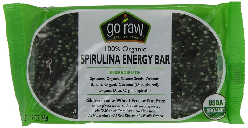 Organic Sprouted Bars Spirulina Sesame - 25 Bars O1715