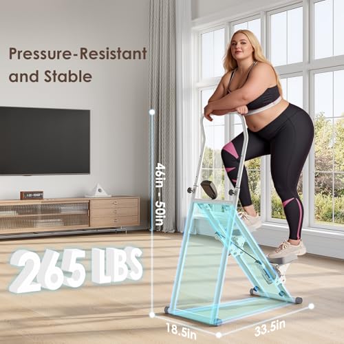 Compact Folding Stair Stepper with Adjustable Handlebar & Pedals T900194