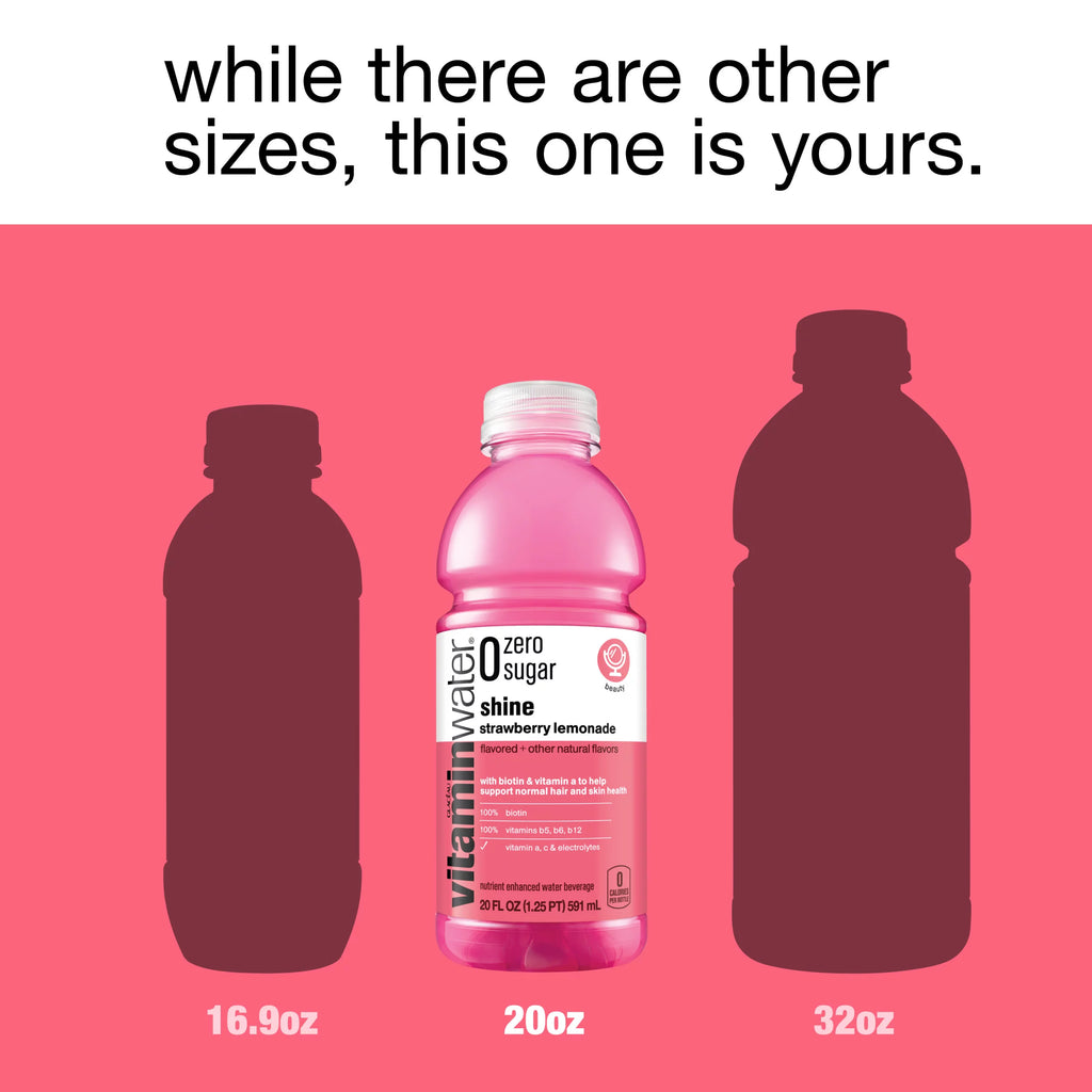 Strawberry Lemonade Electrolyte Enhanced Water, 20 fl oz, 12 Pack J6849
