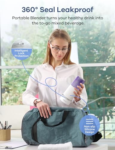 Portable 10oz Personal Blender with Ice Crusher Blade J69235
