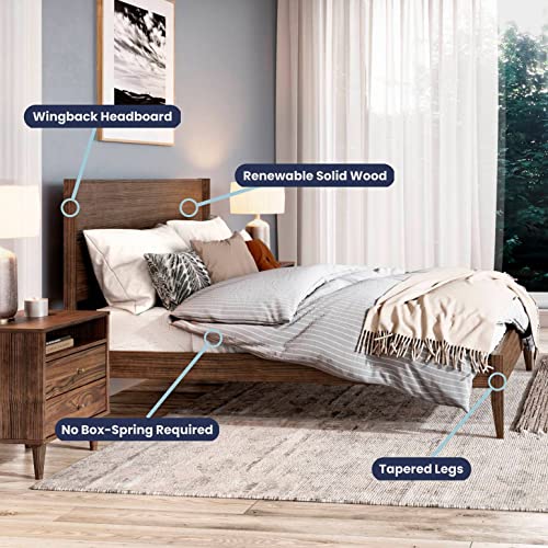 Queen Size Solid Wood Platform Bed D816322