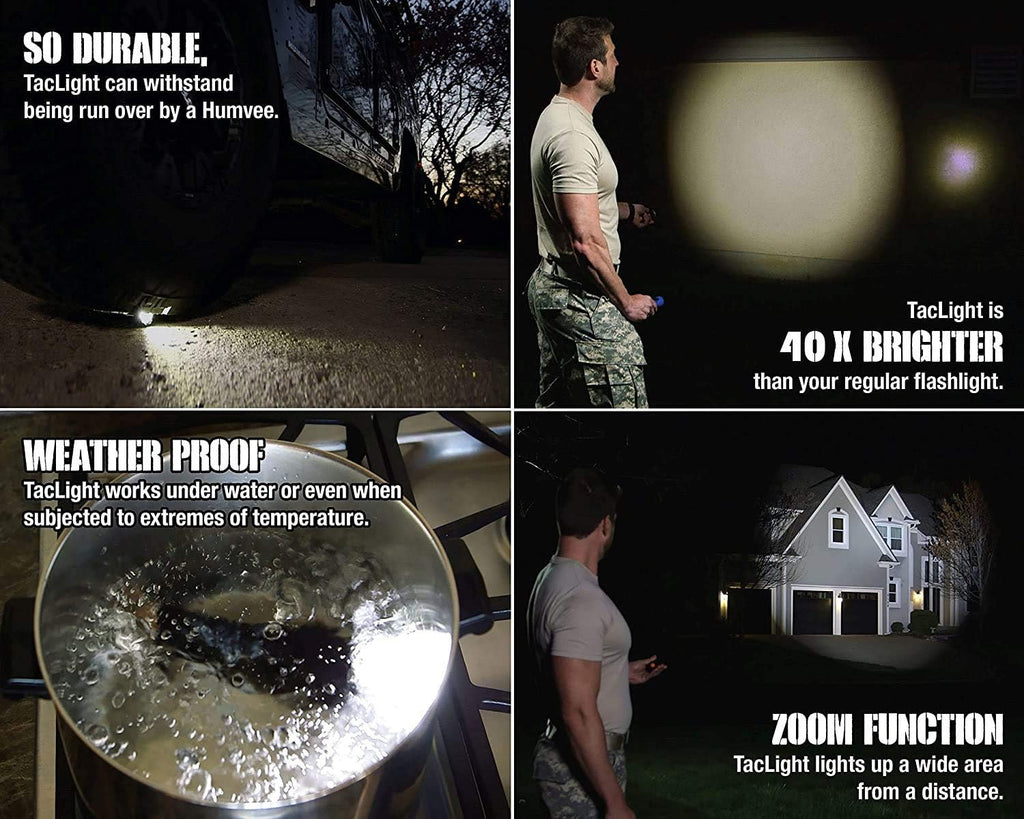 High Lumens LED Tactical Flashlight Set of 3 S68851