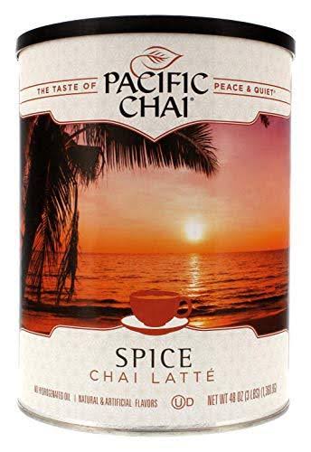 Chai Latte Instant Powdered Mix, 3 Pound Canister (Pack of 6) O787