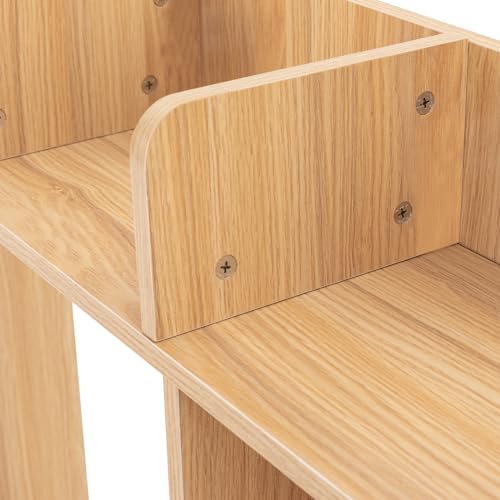 Wood Desktop Bookshelf Storage V807678