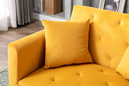 Beige Velvet Chaise Lounge Chair with Pillows R5567