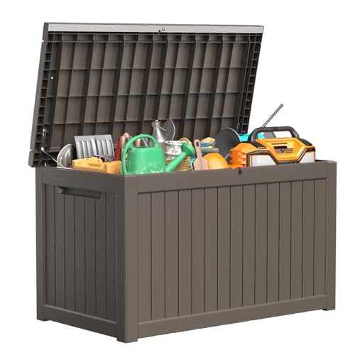100 Gallon Black Resin Deck Box B500689