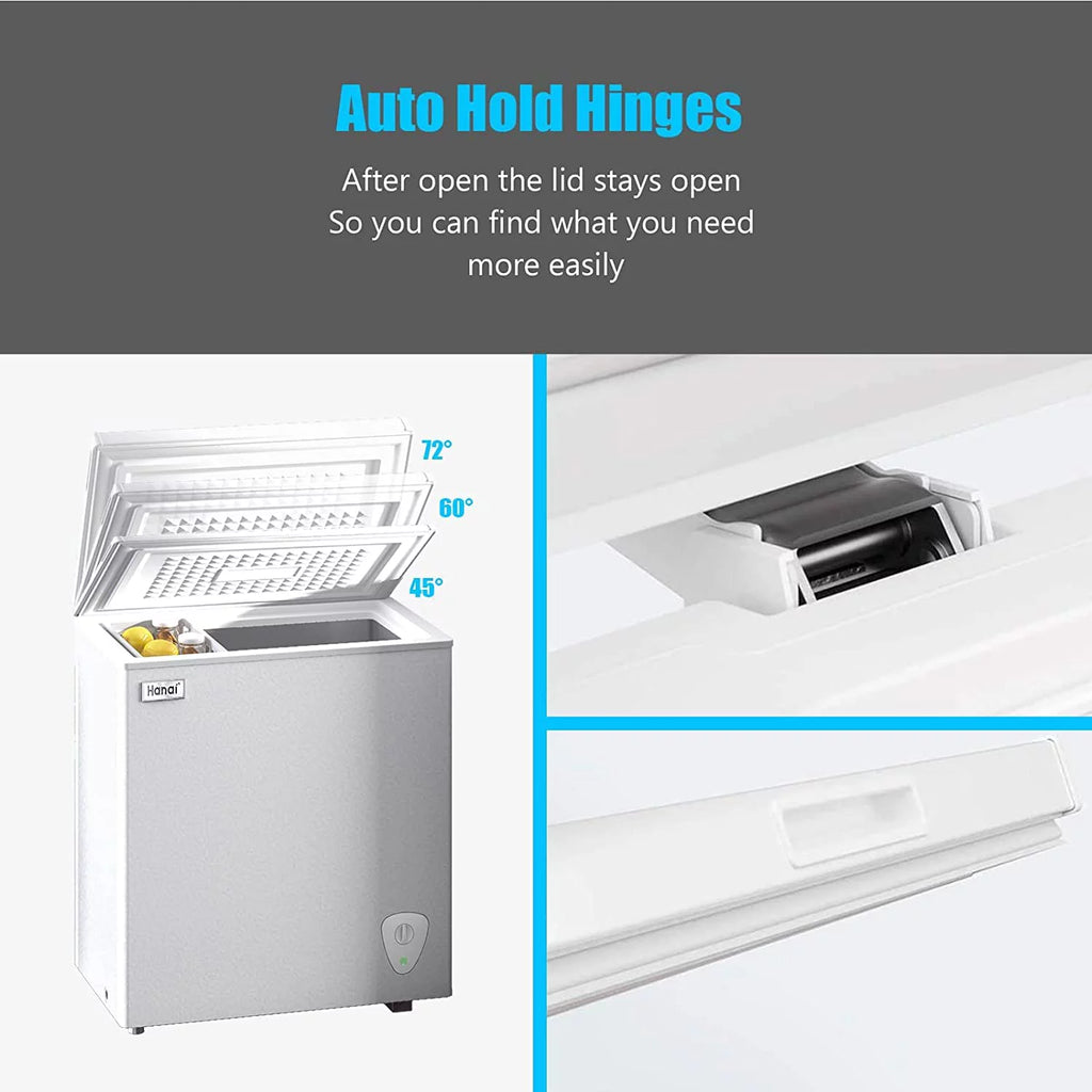 5.0 Cubic Chest Freezer with Removable Storage Basket C585