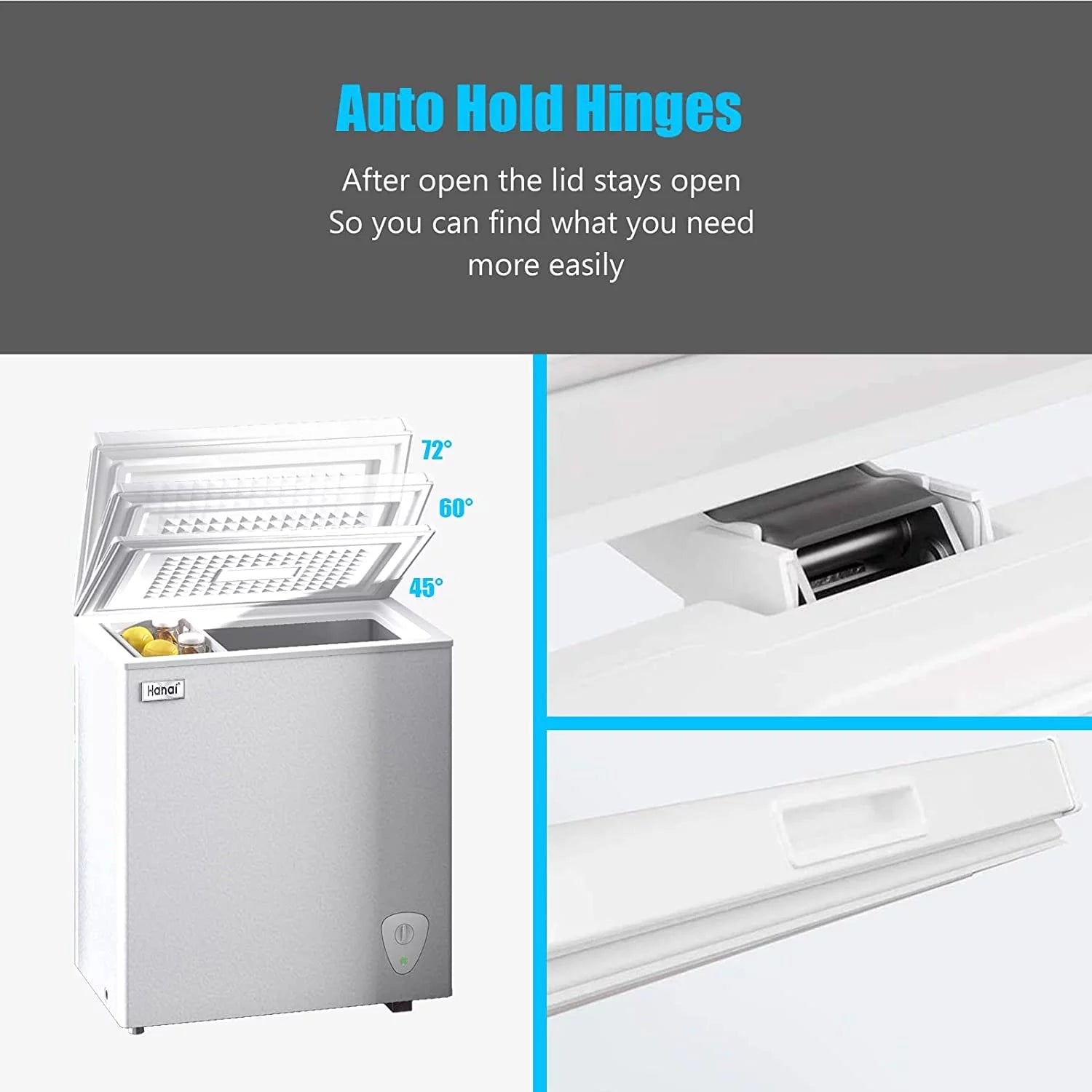 5.0 Cubic Chest Freezer with Removable Storage Basket C585