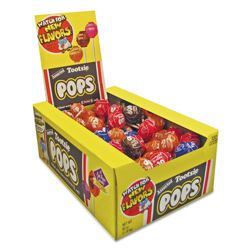Assorted Original Flavors 0.6 oz Lollipops, 100/Box M28150