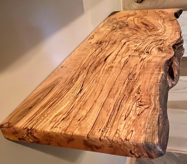 Live Edge Spalted Maple Floating Shelves N903255