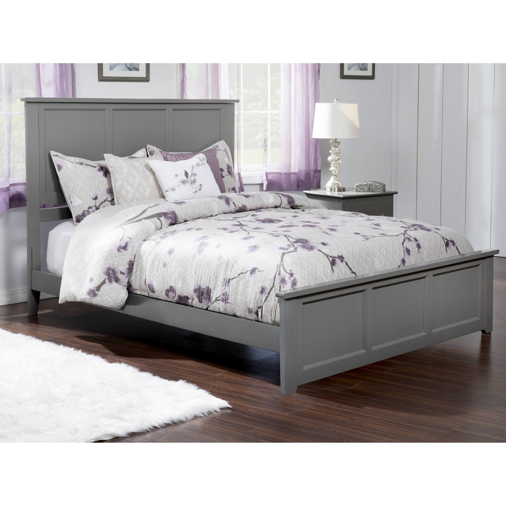 Grey Queen Bed with Foot Board N5822