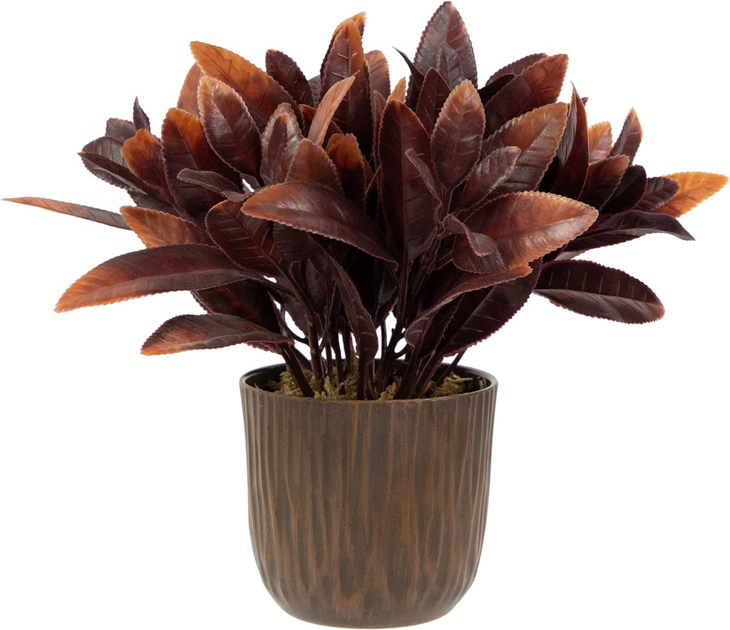 8" Artificial Foliage Plant in Textured Pot Z583