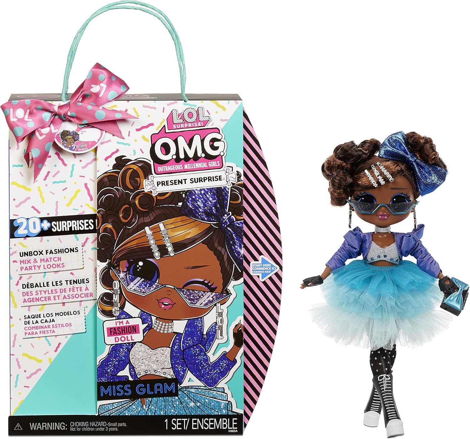 Fashion Doll with 20 Surprises, 5 Fashion Looks, Multicolor R563