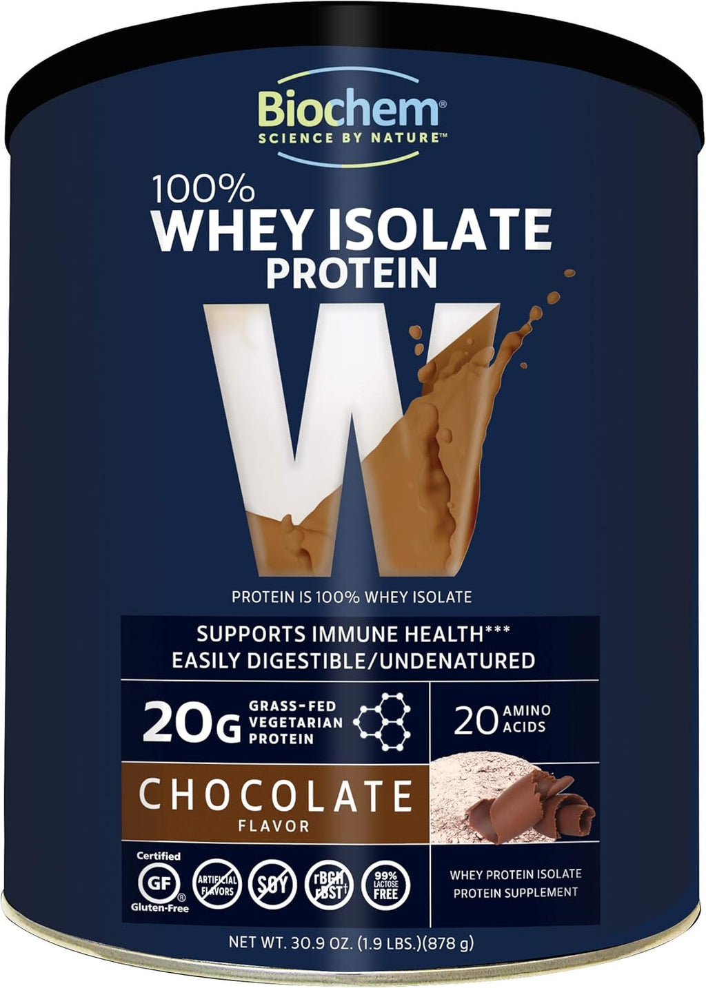 100% Whey Isolate Protein - Chocolate - 30.9 oz P76850
