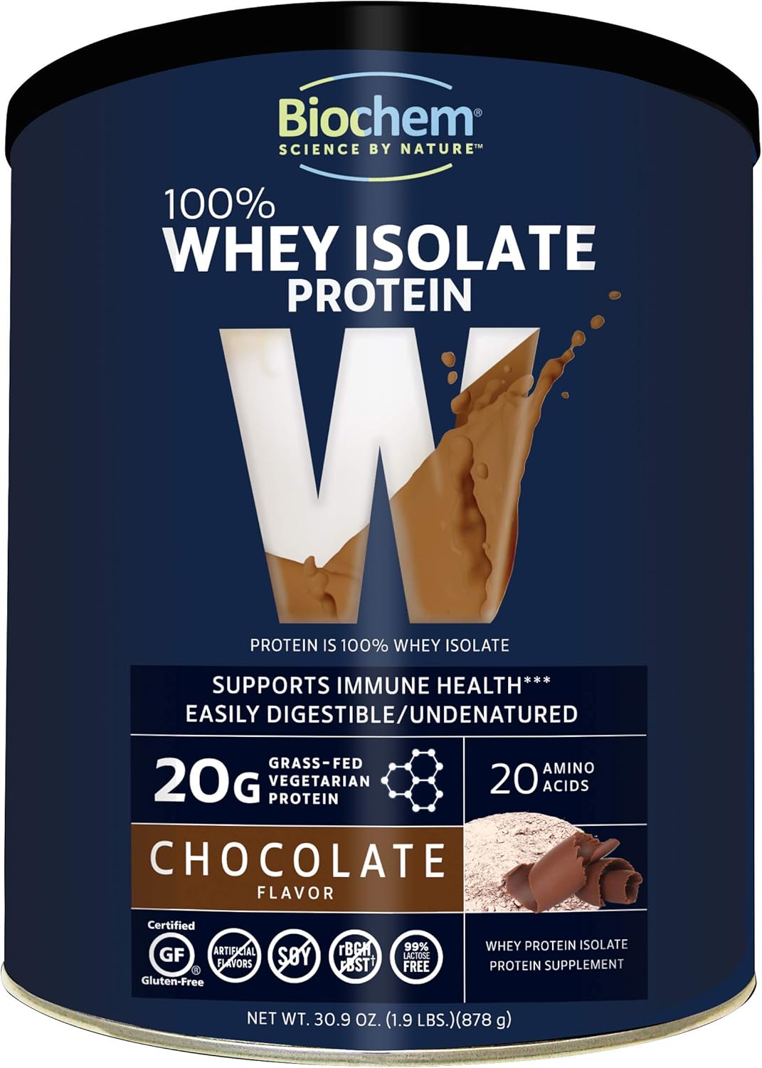 100% Whey Isolate Protein - Chocolate - 30.9 oz P76850