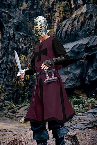 Mens Medieval Knight Tunic with Cross D1304