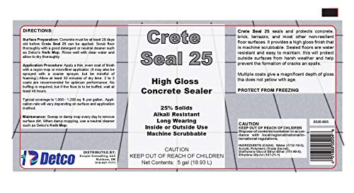 High-Gloss Concrete Brick Terrazzo Wall Floor Sealer (1 Gallon) C614037