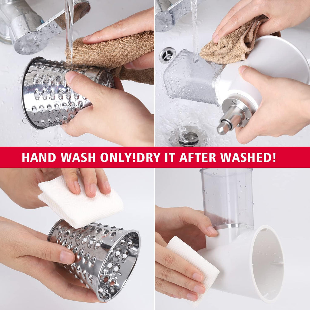 4 Blades Cheese Grater Vegetable Cutter for Kitchenaid Stand Mixer K608