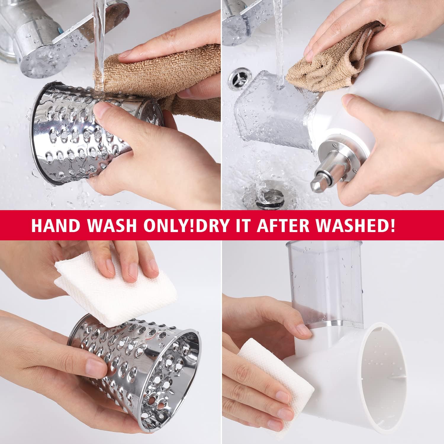 4 Blades Cheese Grater Vegetable Cutter for Kitchenaid Stand Mixer K608