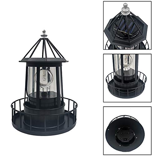 Solar LED Rotating Lighthouse Light F76008